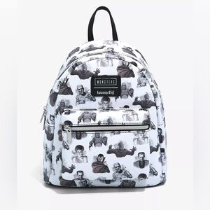 Loungefly Universal Monsters Icons Mini Backpack NWT